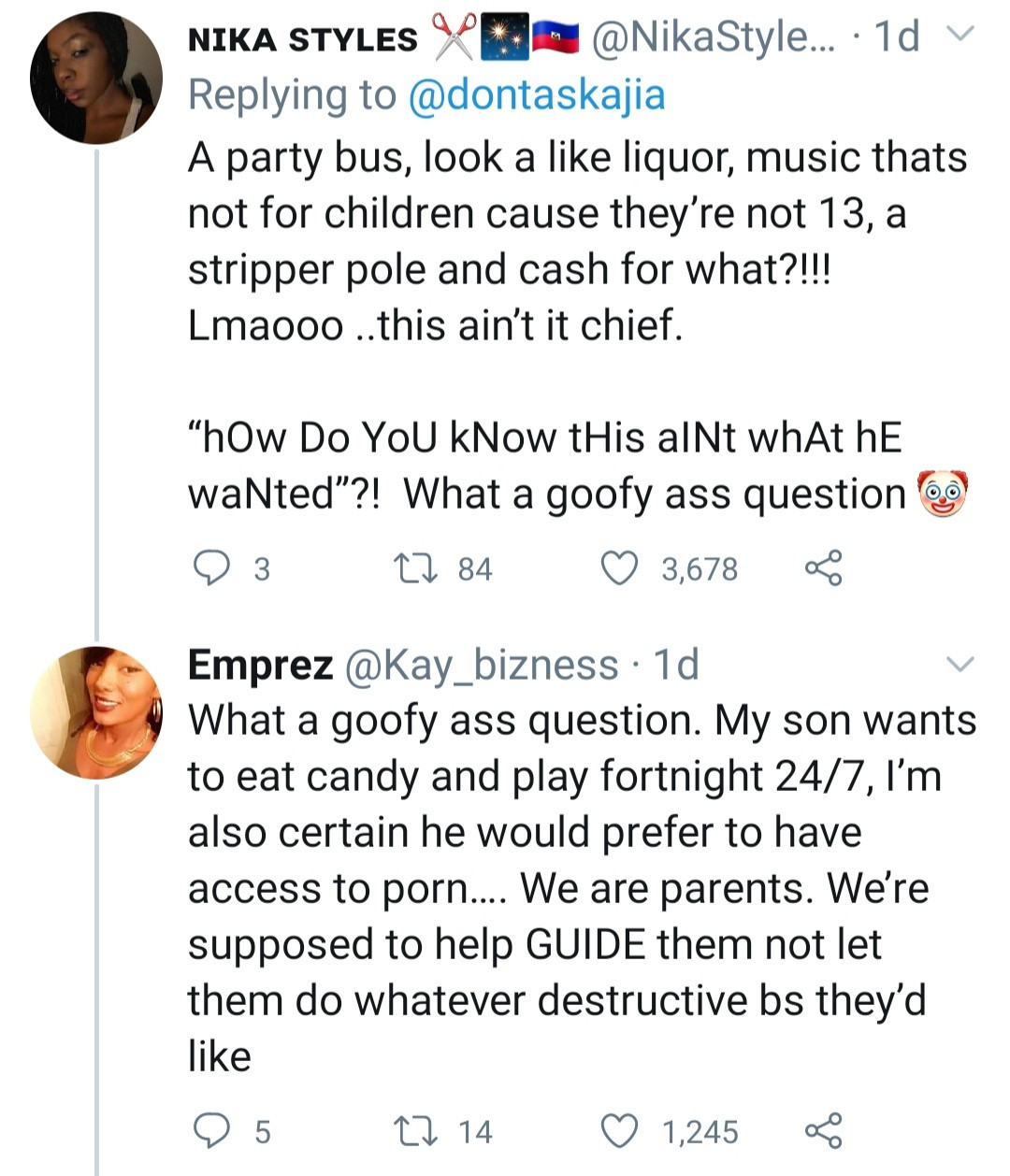 Mixed reactions as 8-year-old gets adult-themed party complete with stripper pole, bottles of non-alcoholic wine, and money to spray 