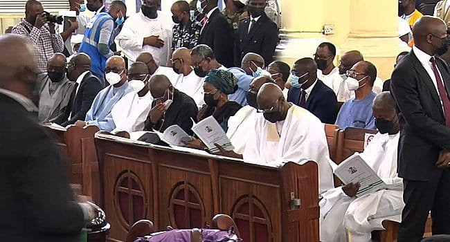 Osinbajo, Gowon, GEJ, others attend Shonekan?s funeral in Lagos (photos)