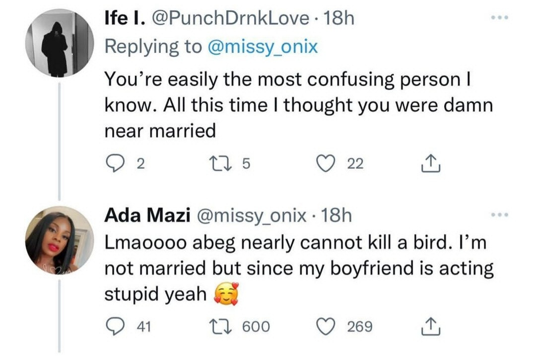 Woman in a relationship shoots her shot at another man then gives interesting reply when reminded that she has a man 