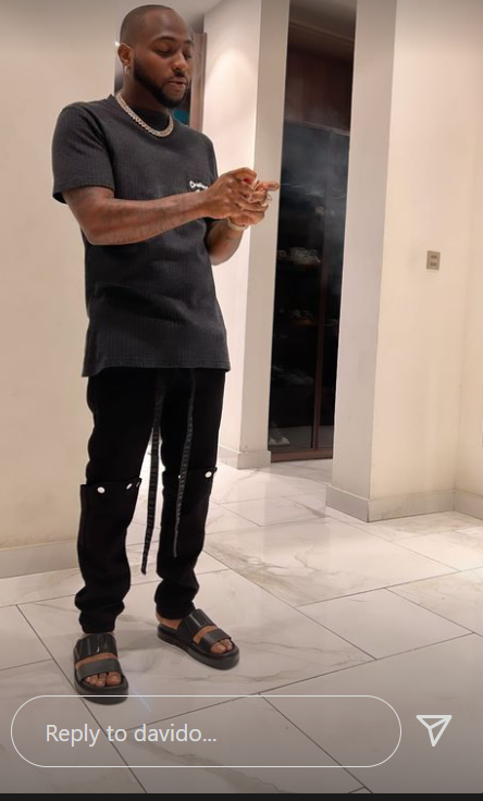 Davido shows off slimmer figure