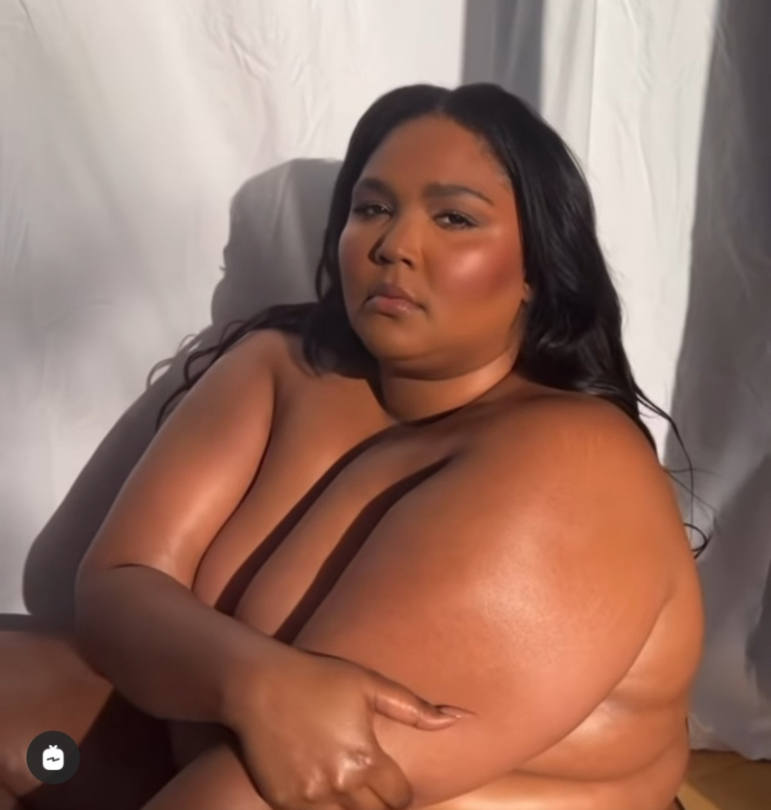 Lizzo strips and bares all as she refers to herself as 