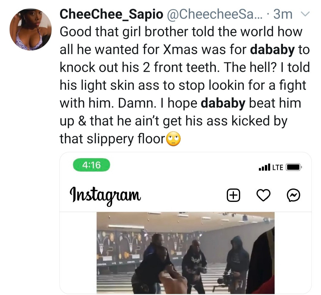 DaBaby beats up his baby mama, DaniLeigh