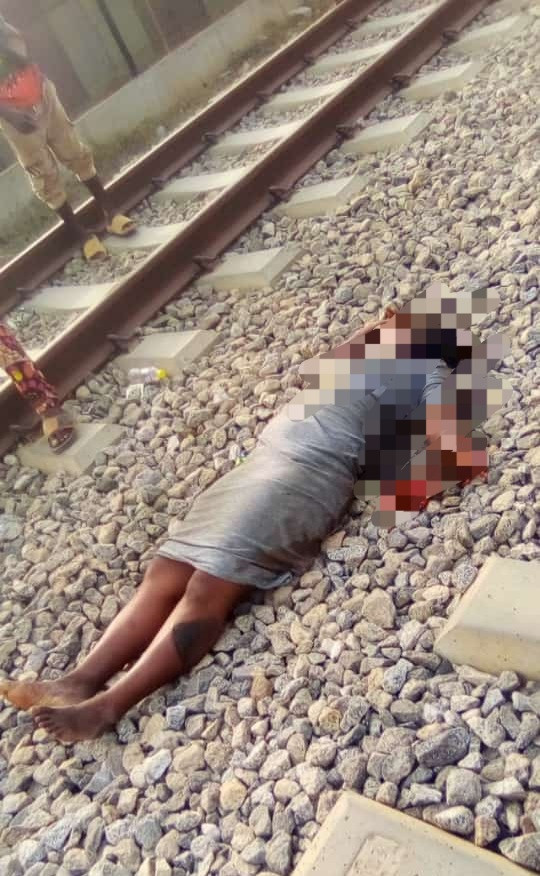 Train crushes deaf woman in Ogun (graphic photos)