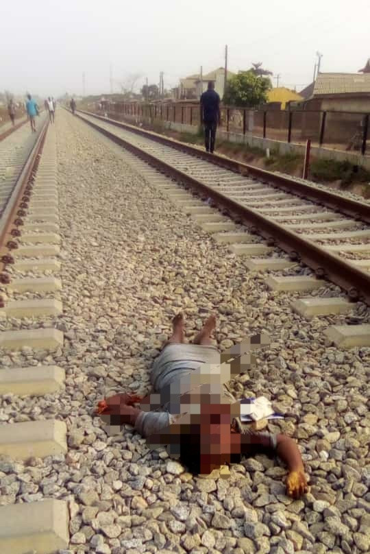 Train crushes deaf woman in Ogun (graphic photos)