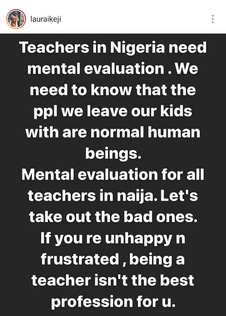 Teachers in Nigeria need mental evaluation - Laura Ikeji Kanu  