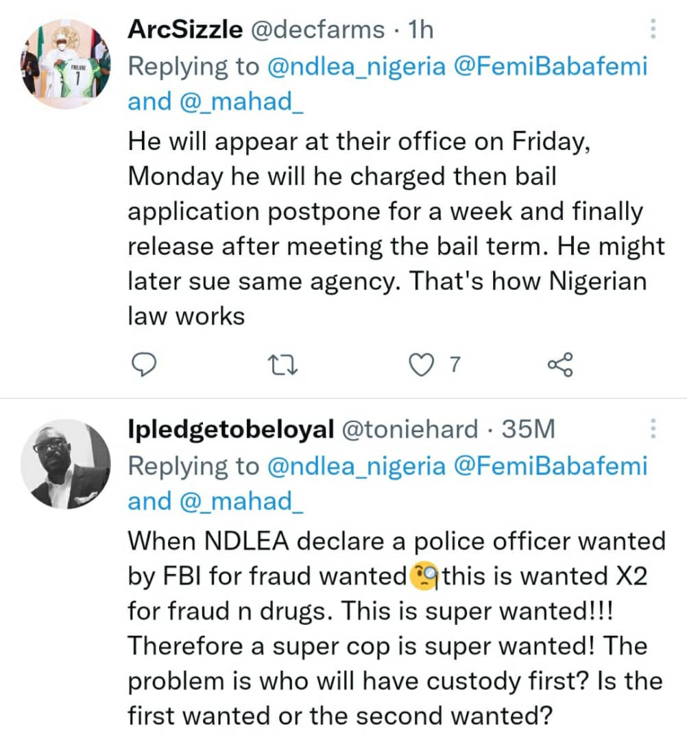 Nigerians react as NDLEA declares Abba Kyari wanted for drug related offences