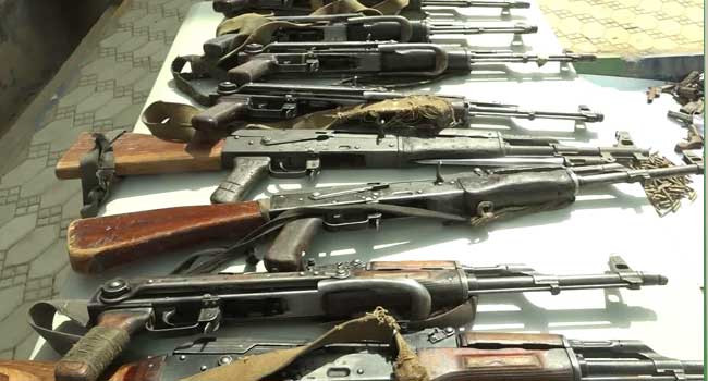 Police recover 25 AK47 rifles and other weapons in Bauchi