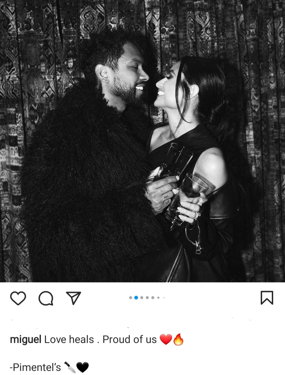 Singer Miguel and wife Nazanin confirm marriage reconciliation 