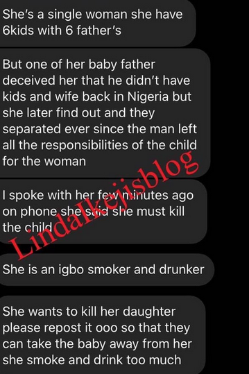 Nigerian mother threatens to kill and use her child for peppersoup on live video after separating from her daughter?s father (video)