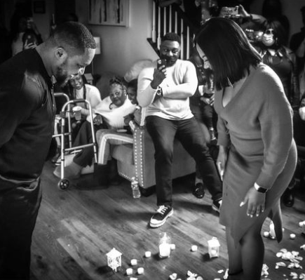 Gospel artiste, Tim Godfrey, proposes to his lover (photos)