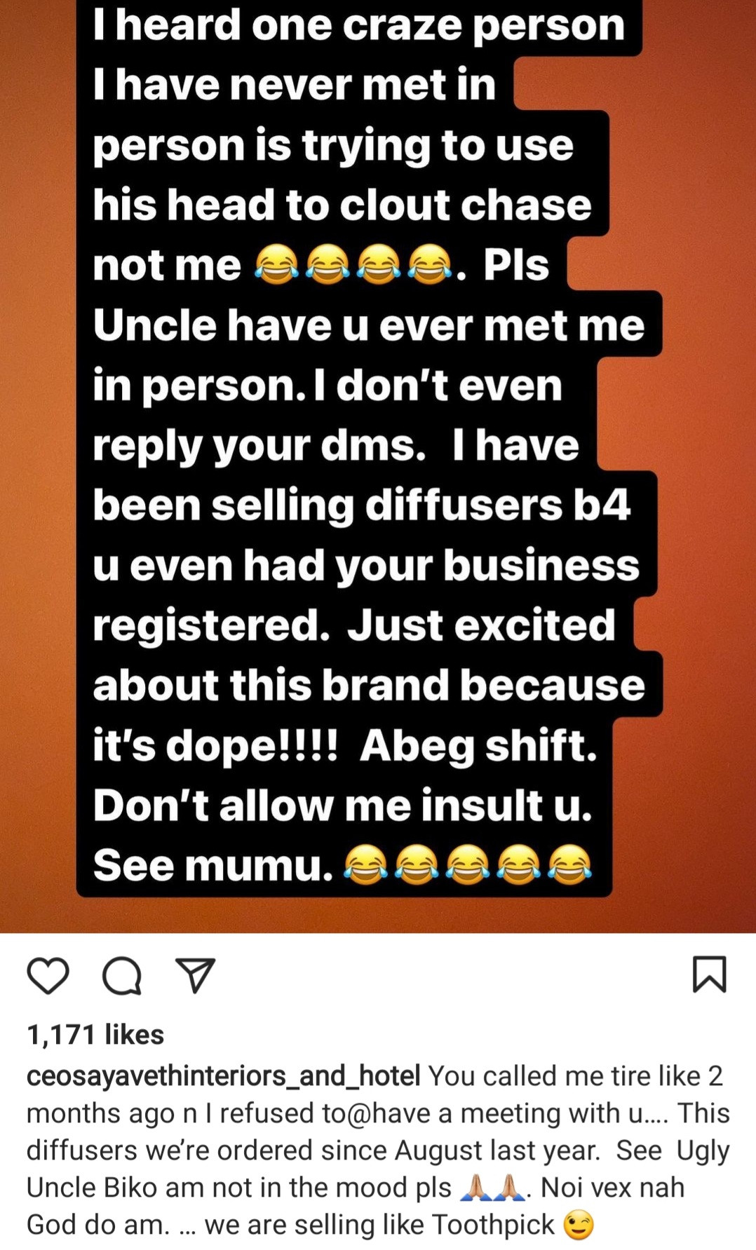 Battle of the fragrance dealers: Ehi Ogbebor throws shade at male competitor who accused her of 