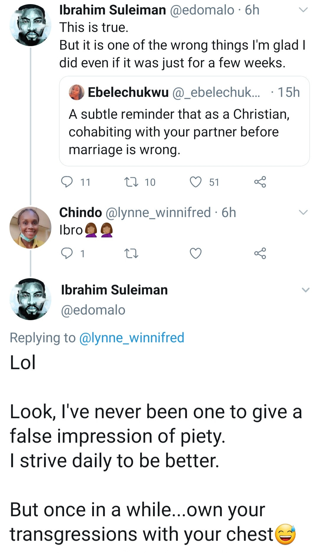 Ibrahim Suleiman reveals he