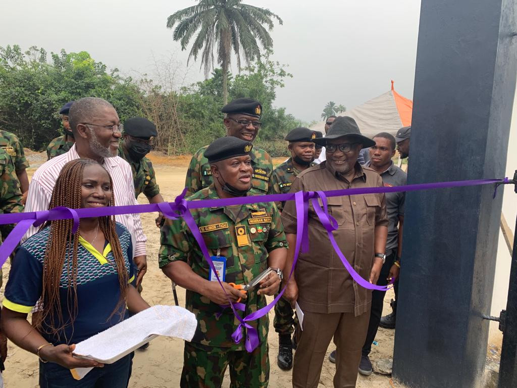 Green Energy International Limited (GEIL) donates mini barracks to Nigeria Navy