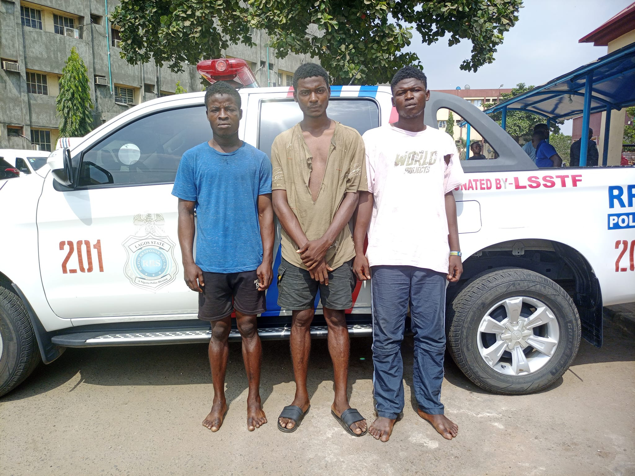 Ex-convict released from prison two months ago among seven traffic robbers arrested in Lagos 