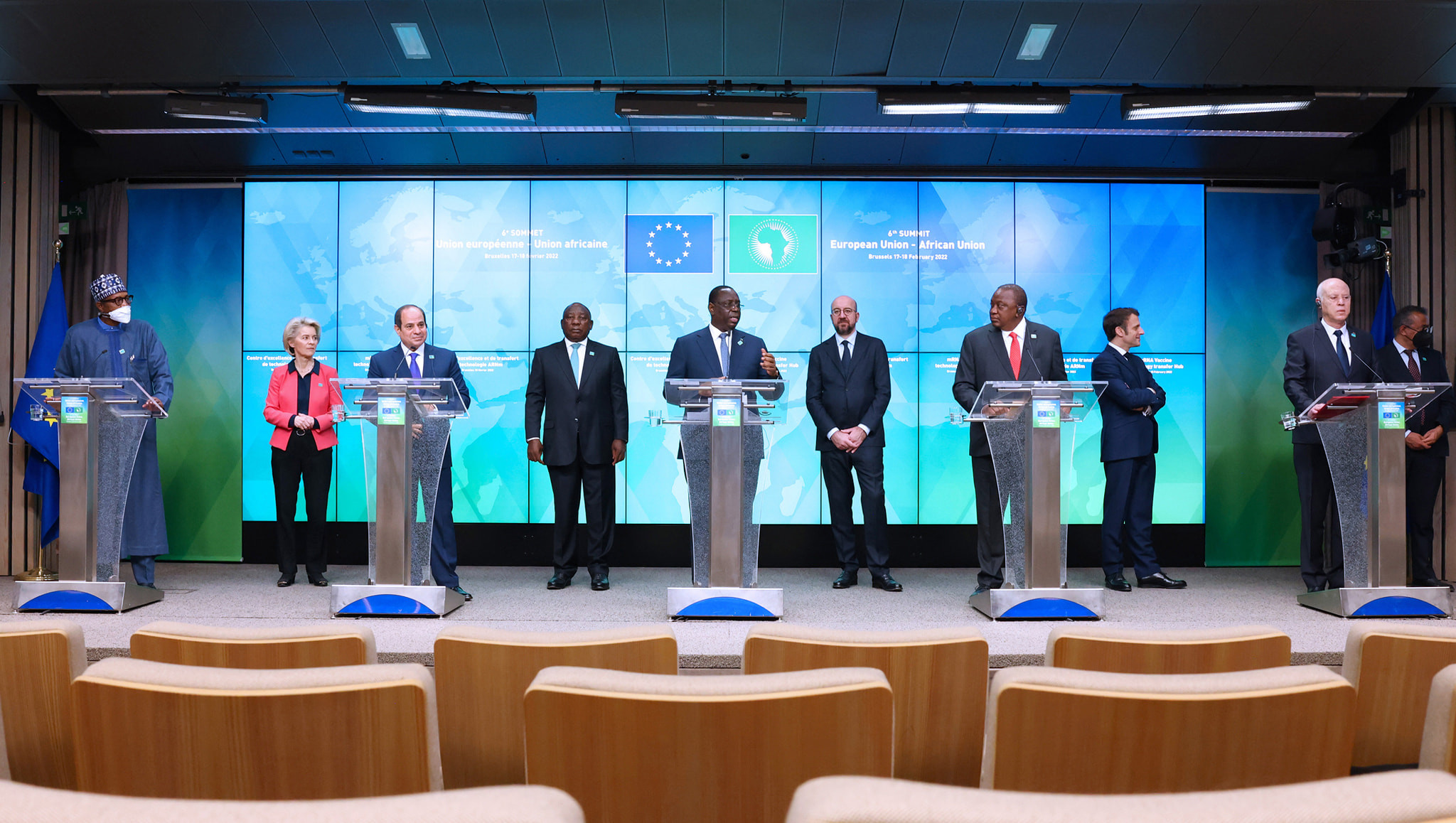 President Buhari joins other world leaders at the 6th AU-EU Summit in Brussels (photos)