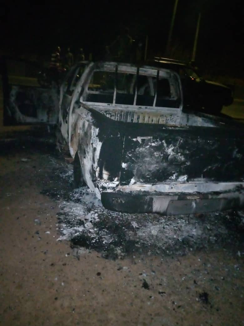 Gunmen kill NDLEA operative, set patrol vehicle ablaze in Ebonyi (photos)