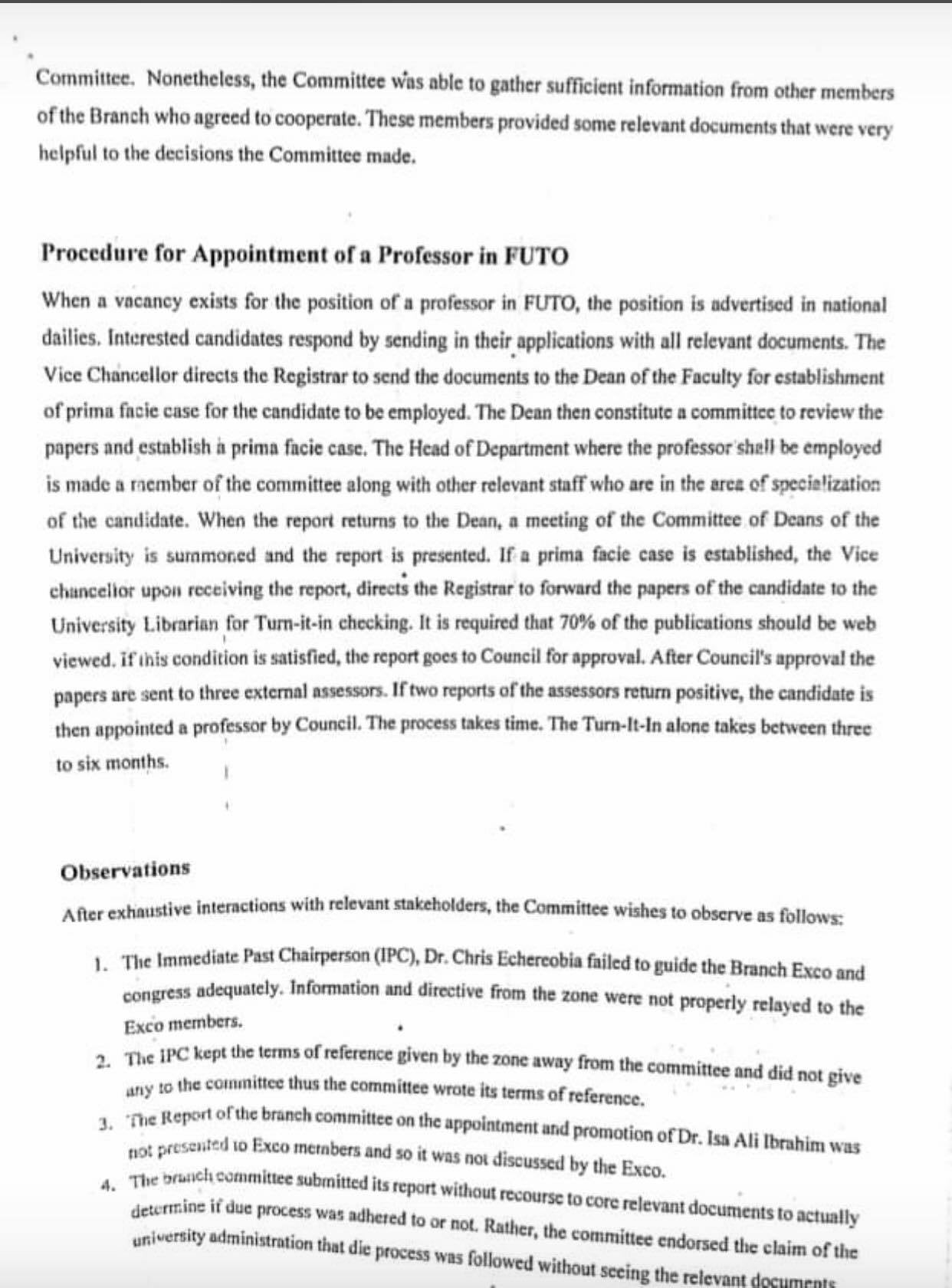 US-based Nigerian Professor shares ASUU report which outlined why Minister of Communication, Isa Pantami is reportedly not qualified to be a Professor 