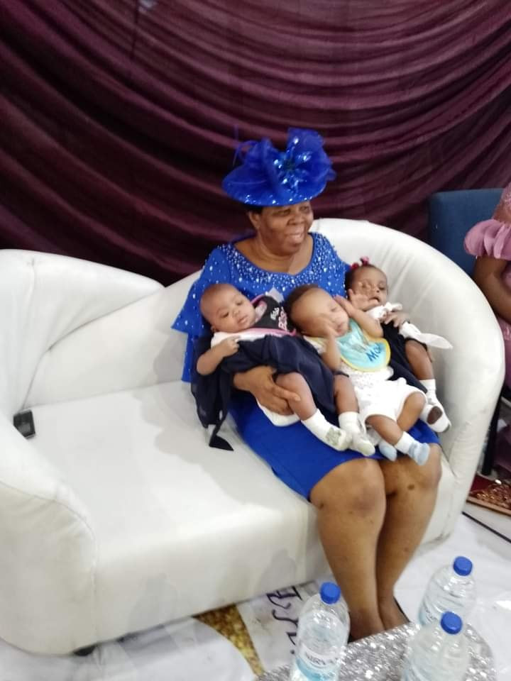 Nigerian couple welcome triplets after 25 years of waiting 