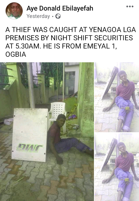 Suspected thief caught in Yenagoa 