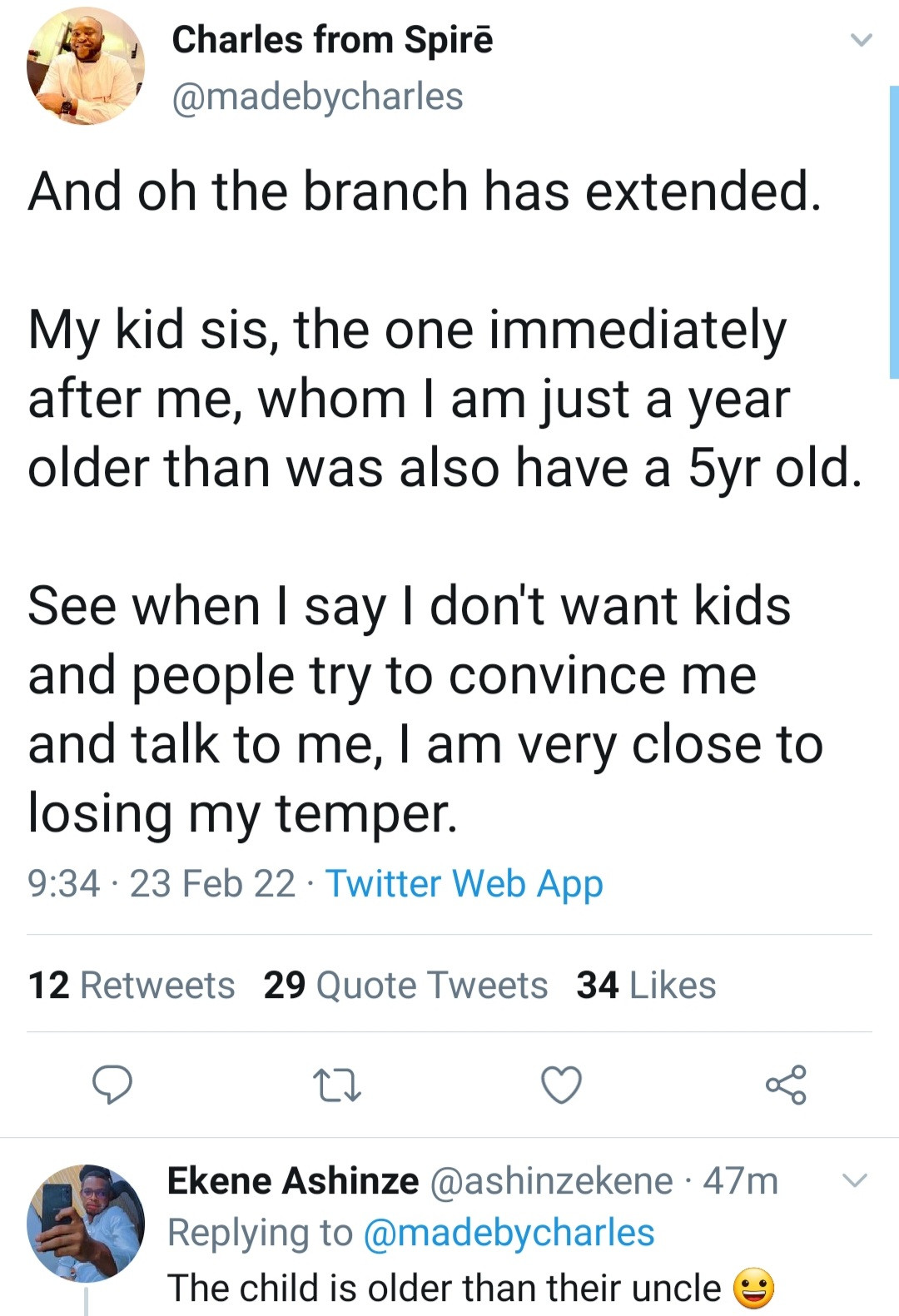 Man shares his interesting family story to explain why he doesn