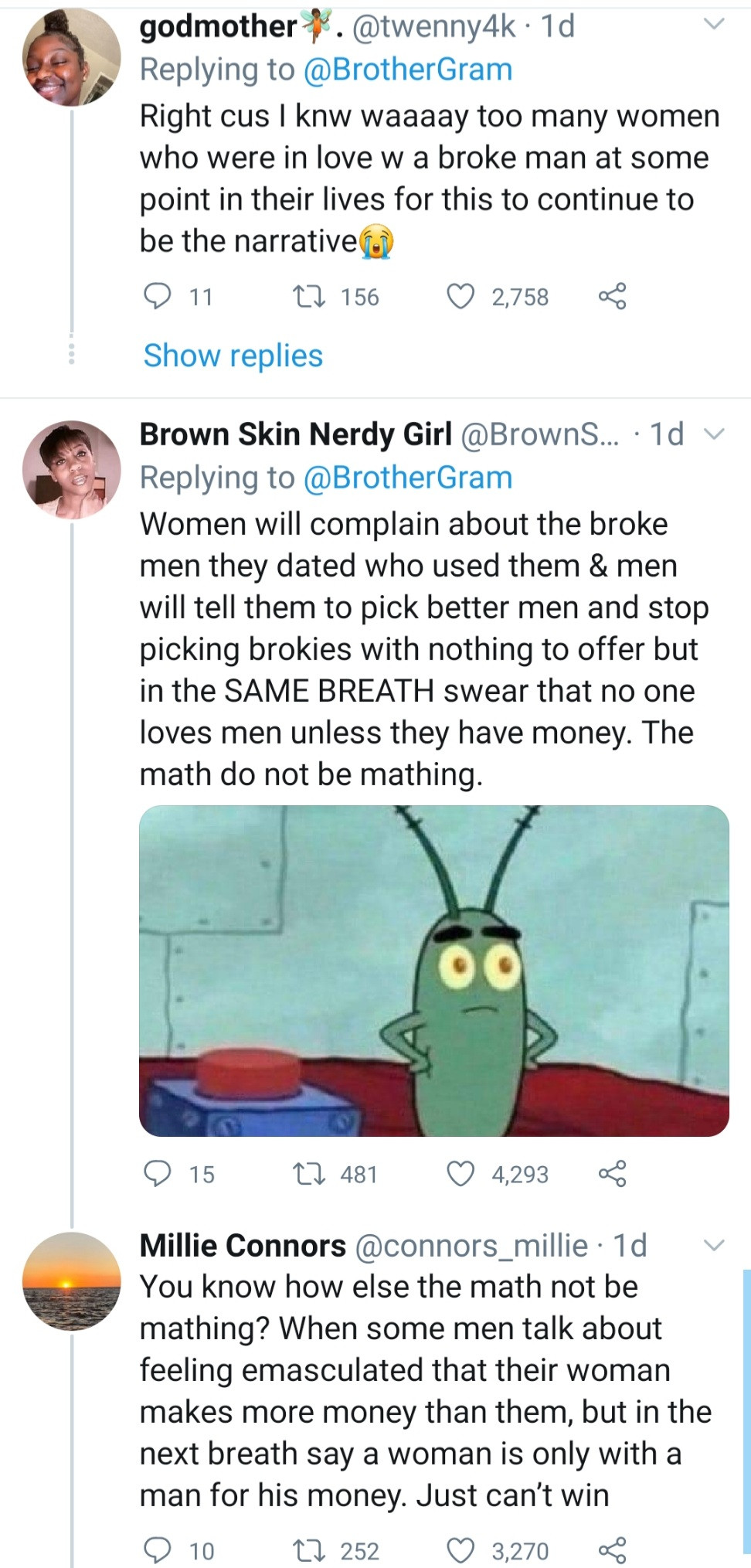 Man starts debate after saying he was loved by women even when he was broke