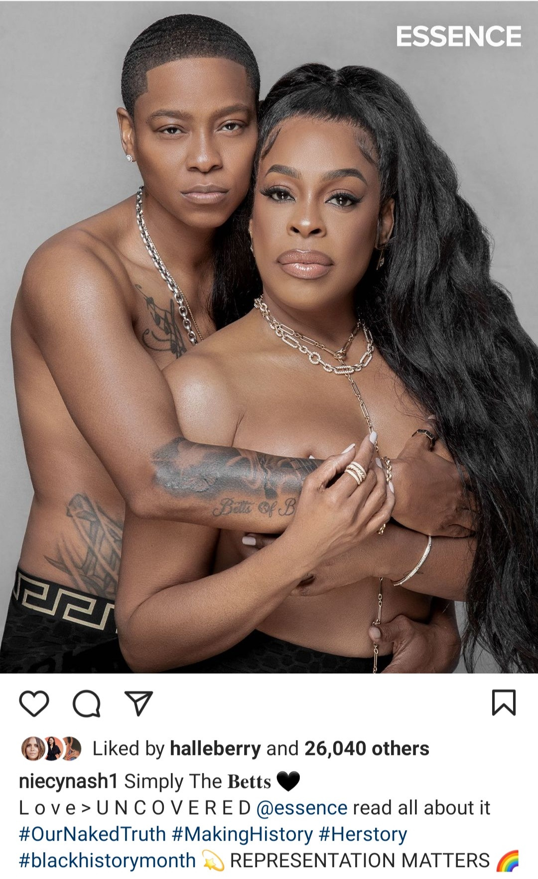 Niecy Nash and partner Jessica Betts make history as first queer couple on Essence cover