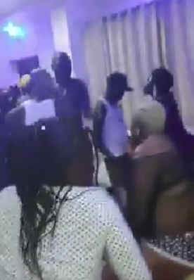 Young women filmed partying nak3d from the waist down with their male colleagues (+ 18 video)