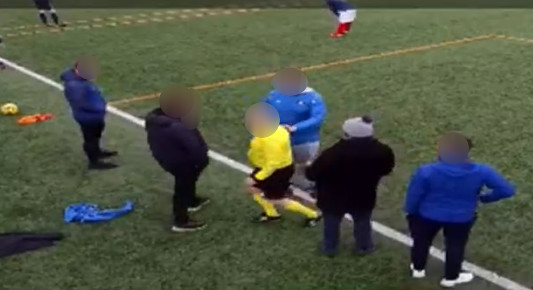 Horrific moment a referee headbutted a supporter during a match 