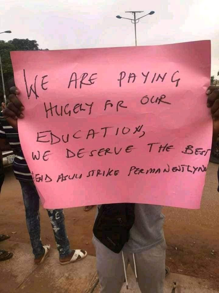 ASUU strike: Nigerian students protest in Abuja and others (photos)