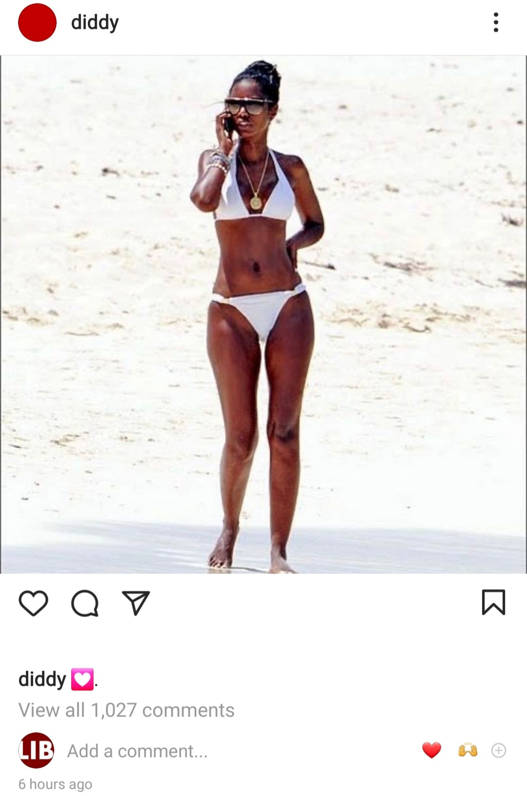 Diddy deletes all his Instagram posts then puts up photo of his late ex Kim Porter