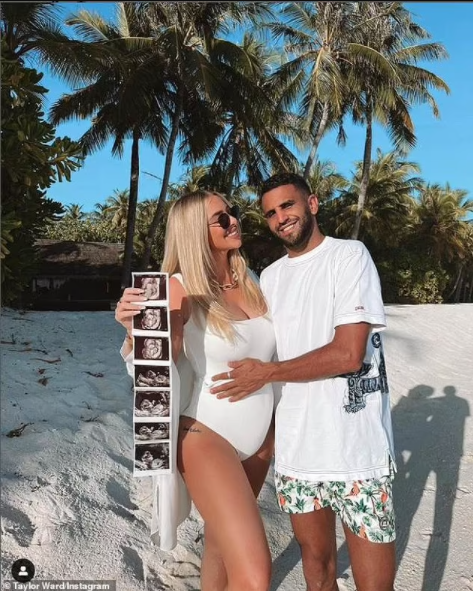 Footballer Riyad Mahrez and wife Taylor Ward expecting first child (photos)