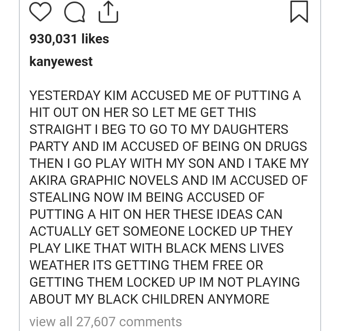 I gave that family the culture. If they keep playing games with me, I will take that culture back - Kanye West hits out at the Kardashians over his children