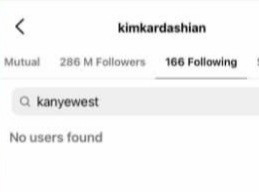 Kim Kardashian unfollows Kanye West on Instagram 