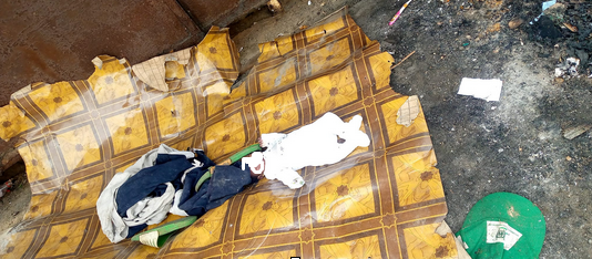 Mentally unstable man found in possession of dead newborn baby in Bayelsa (photos)