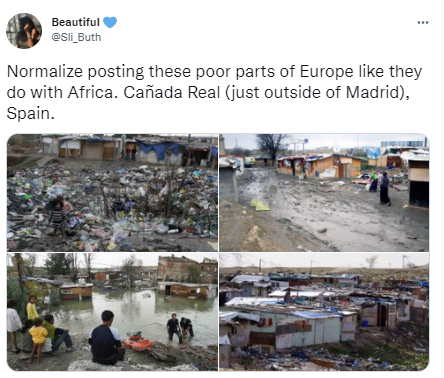 Normalize posting the poor parts of Europe too - South African fashion model tells Africans