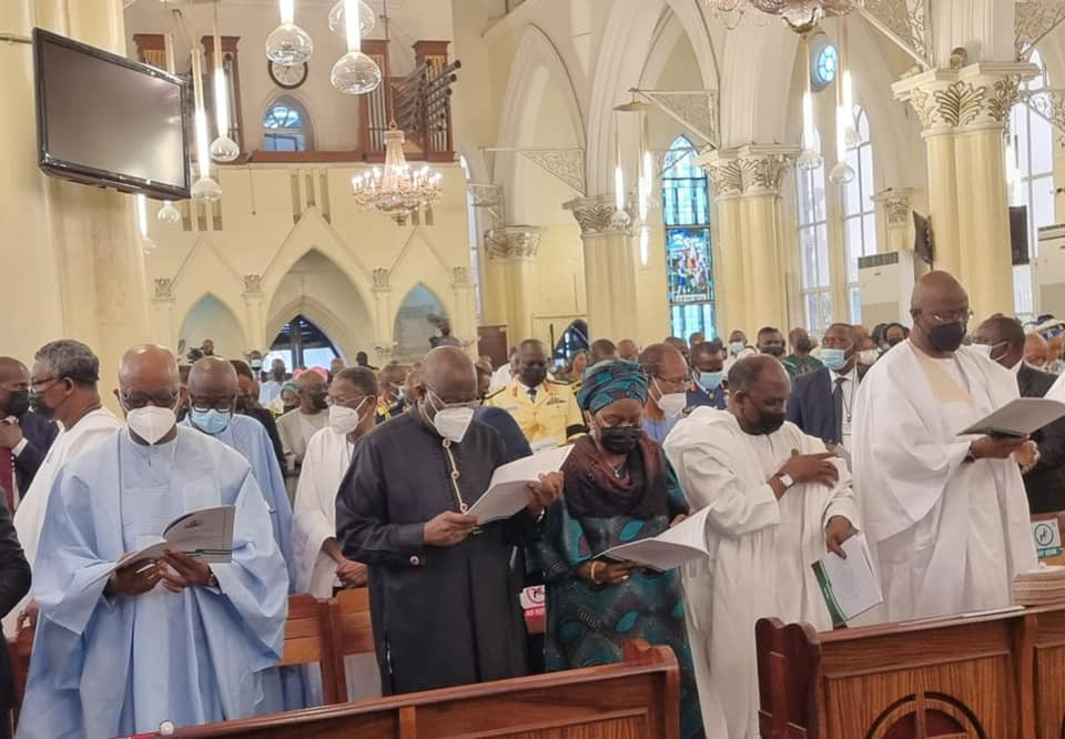 Osinbajo, Gowon, GEJ, others attend Shonekan?s funeral in Lagos (photos)