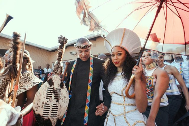 South African media personality, Minnie Dlamini and her husband file for divorce 4 years after their fairytale wedding 