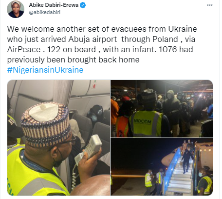 122 Nigerians and a baby return to Nigeria from Ukraine (photos)