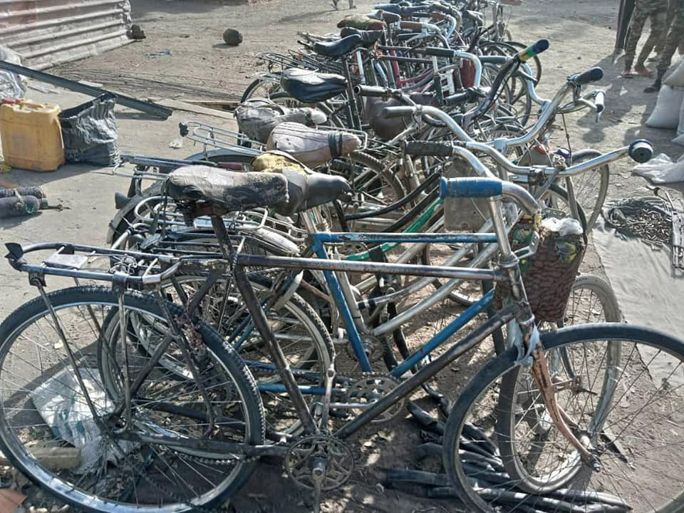 Troops neutralize Boko Haram insurgents on Nigeria/Cameroon borders, recover large quantity of bicycles, assorted food materials 