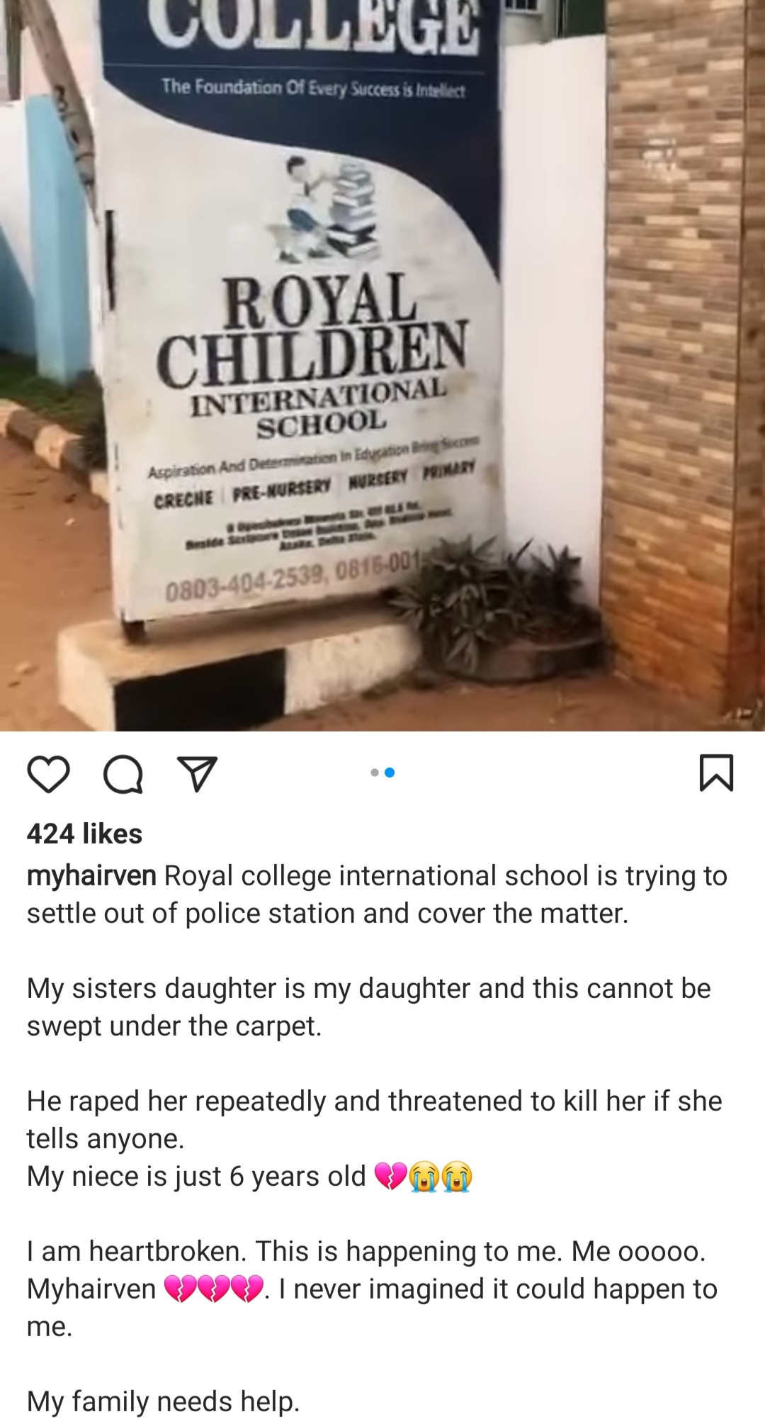 Teacher accused of raping 6-year-old student in school toilet; school reacts