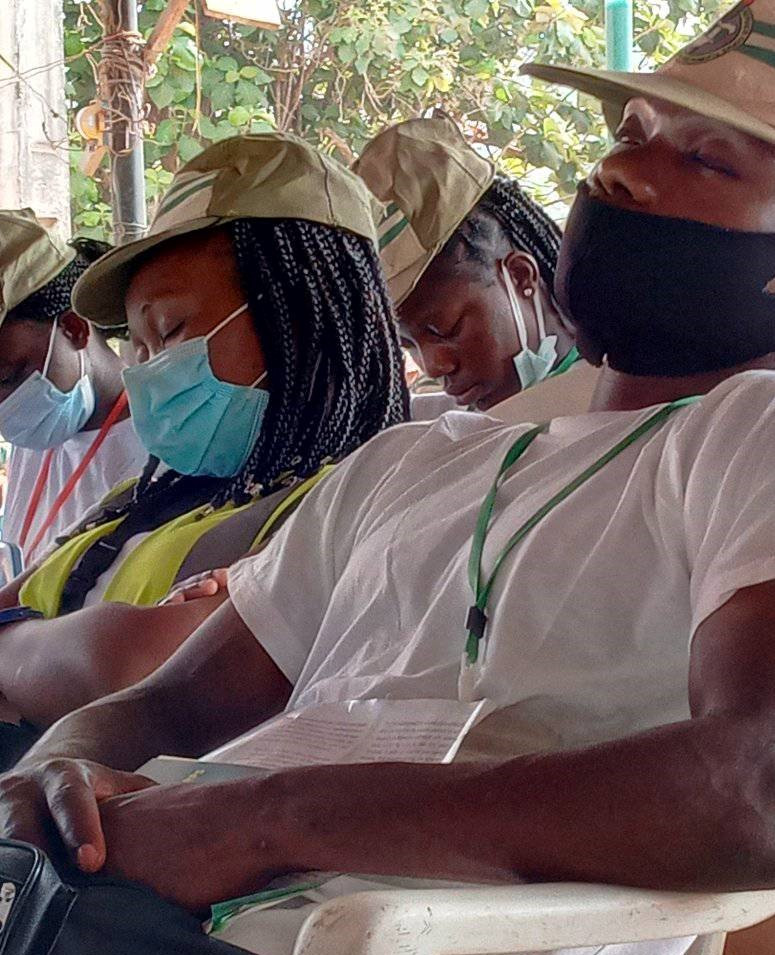 Corps members doze off during anti-corruption lecture at orientation camp 