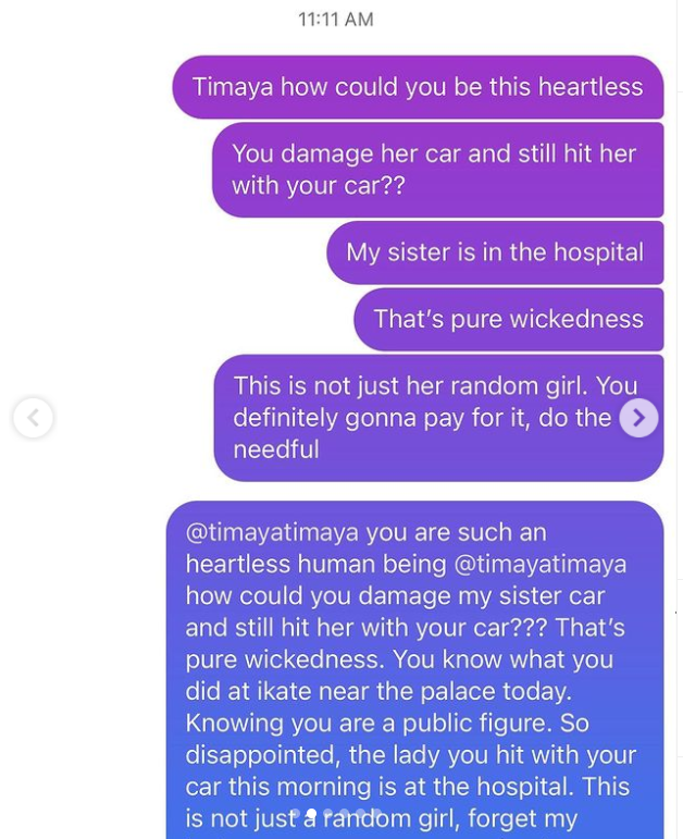 Lady accuses Timaya of hit-and-run, shares video of her injured sister he allegedly knocked down (video)