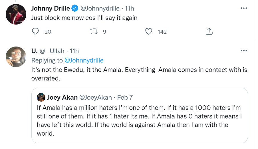 Amala and Ewedu are ridiculously overrated - Johnny Drille