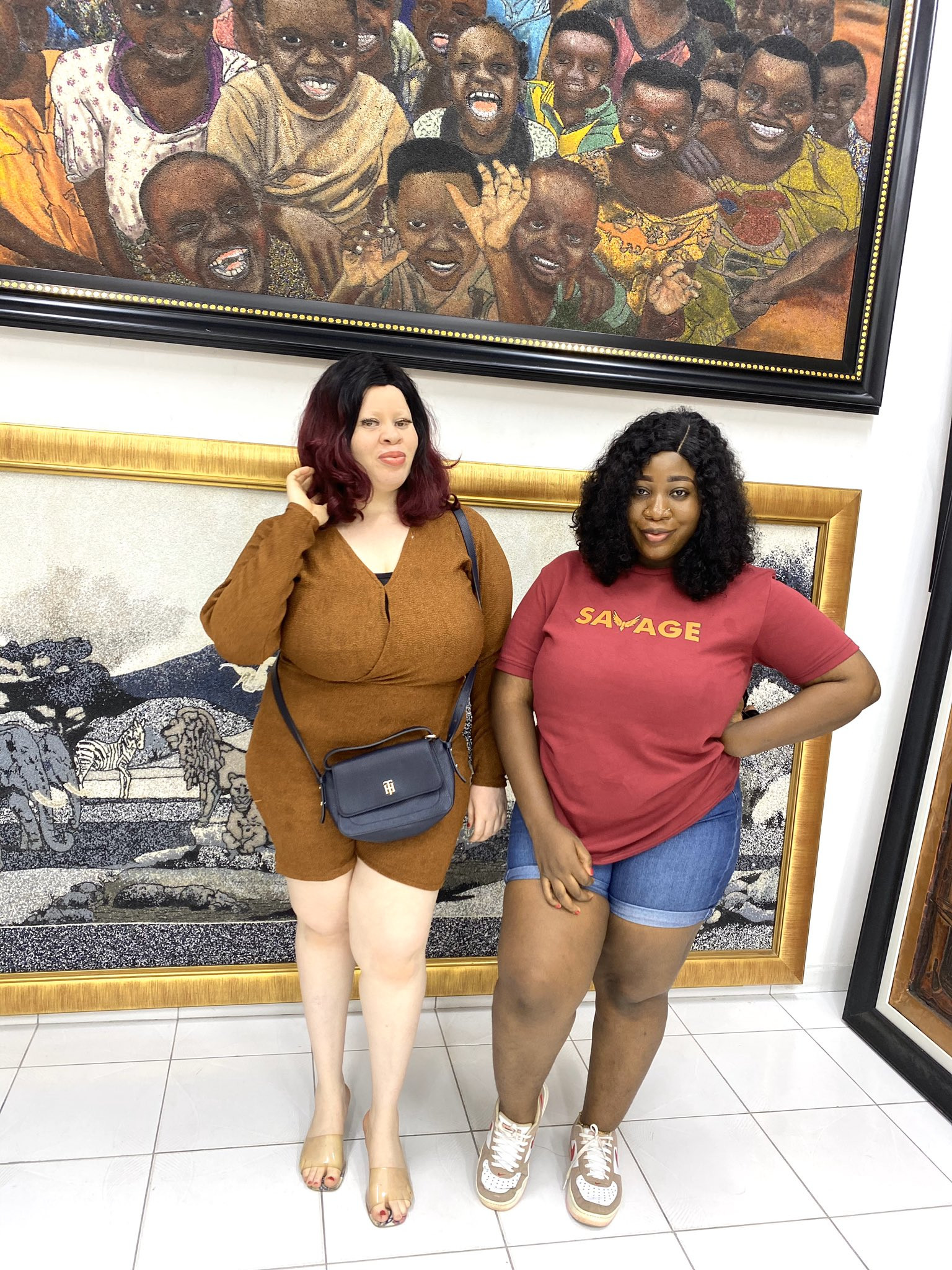 Twin sisters with very different skin tones cause a stir online as they celebrate their birthday