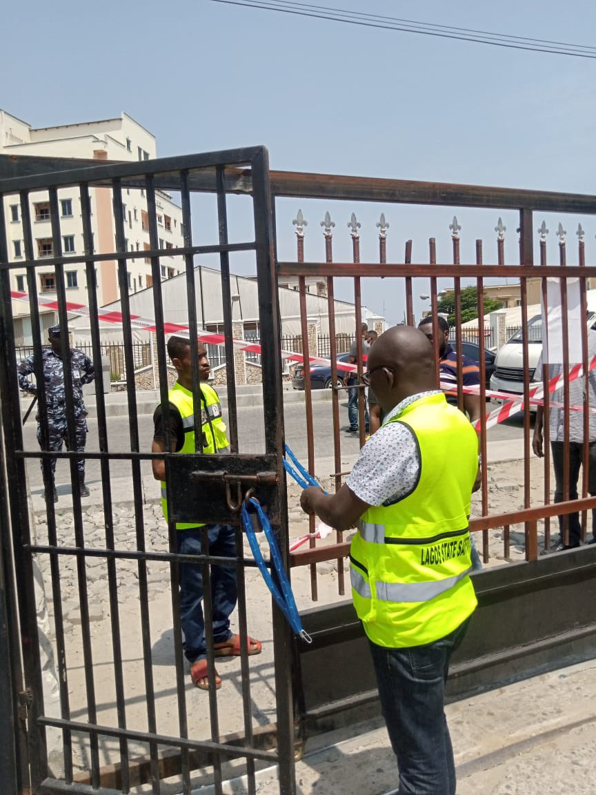 Update: Lagos state government seals up event center where fuel was distributed as souvenir as CP orders arrest of those involved (photos)