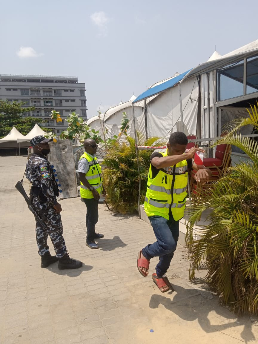 Update: Lagos state government seals up event center where fuel was distributed as souvenir as CP orders arrest of those involved (photos)