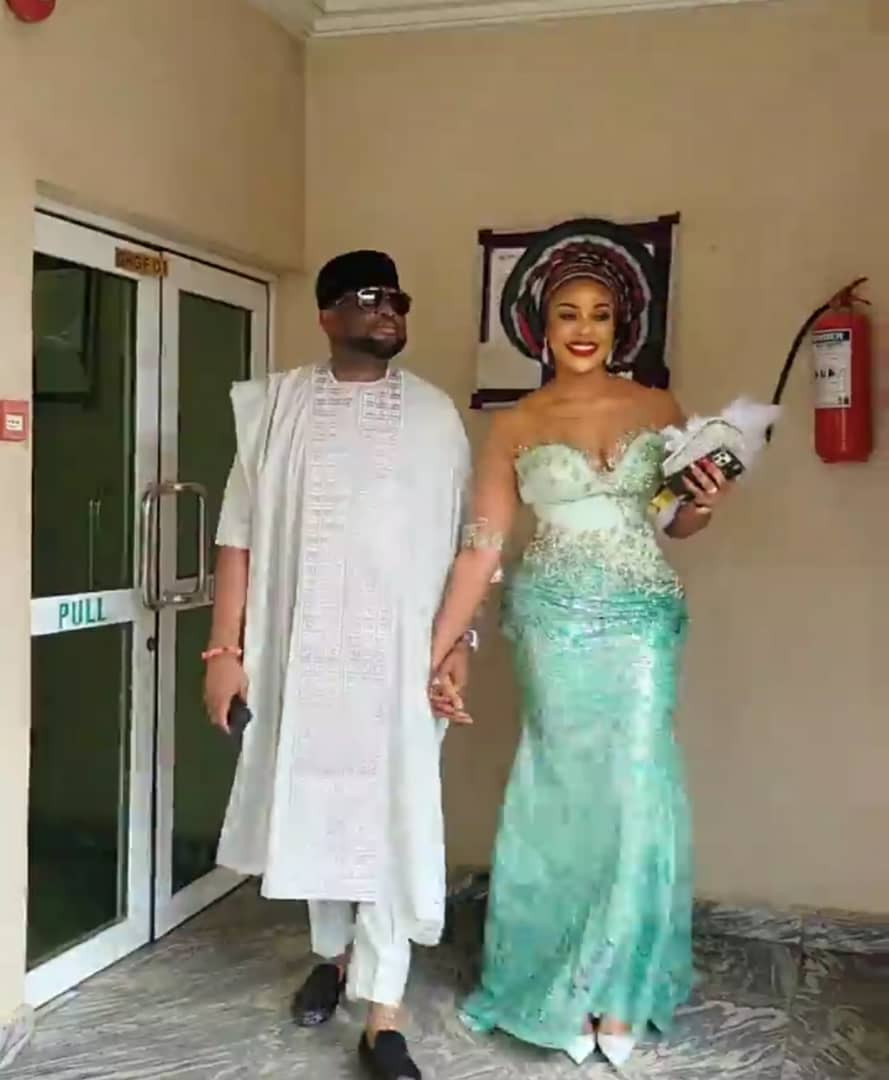 Guests barred from spraying money as Kogi politician Natasha Akpoti weds Warri Chief, Emmanuel Uduaghan (photos/Video)