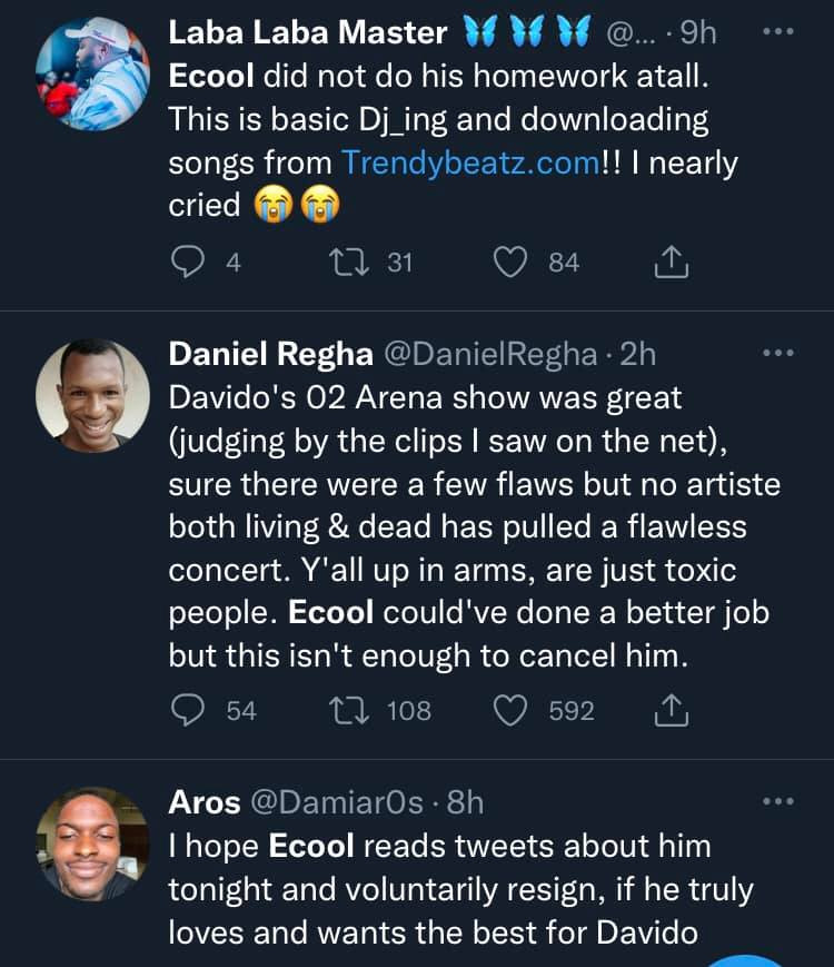 Davido?s official DJ, ECool dragged over his performance at the singer?s sold-out show at O2 Arena in London (video)