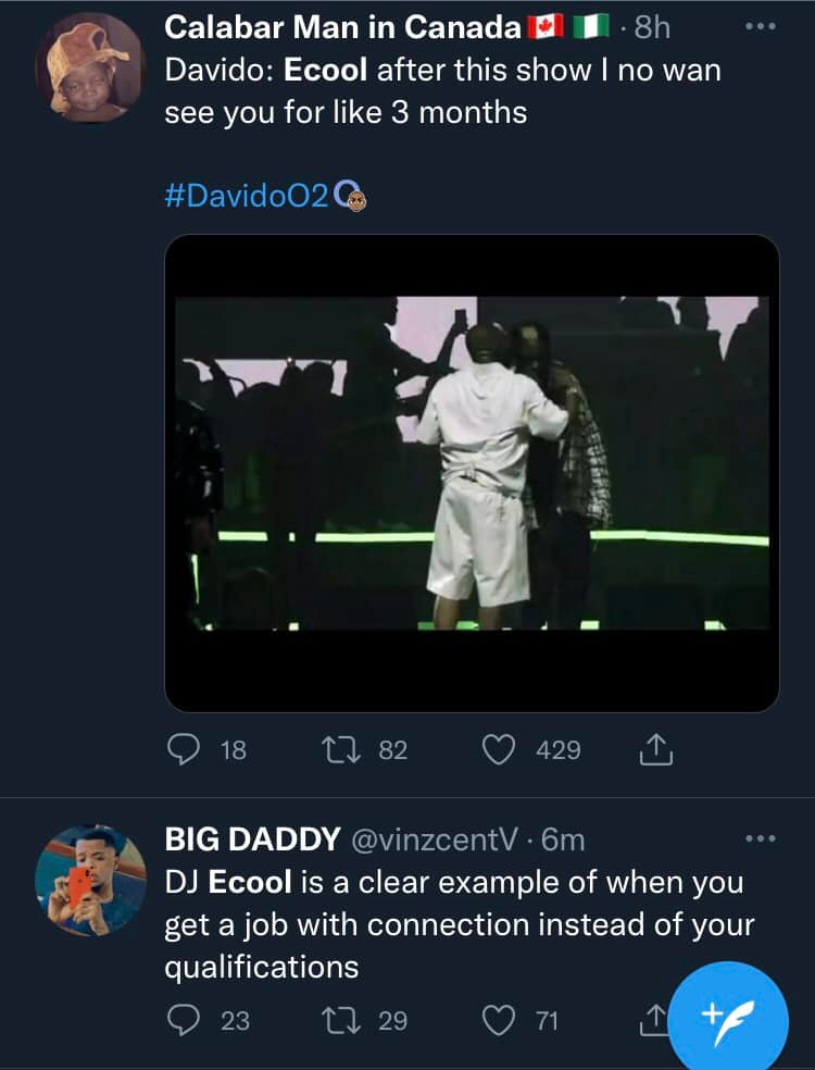 Davido?s official DJ, ECool dragged over his performance at the singer?s sold-out show at O2 Arena in London (video)