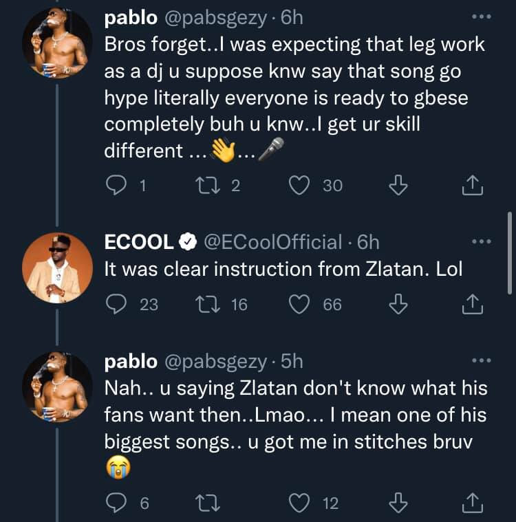 It was clear instruction from Zlatan - DJ Ecool defends himself after being dragged for skipping Burna Boy?s part in a song he made with Zlatan at Davido?s concert